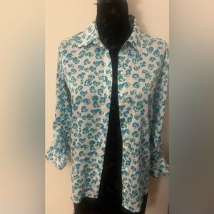 Anne Taylor patterned button up